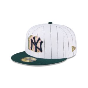 Just Caps White Pinstripe New York Yankees 59FIFTY Fitted sold by New Era
