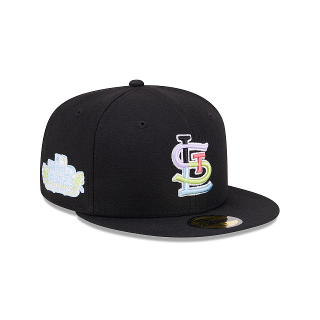 St. Louis Cardinals Color Pack Black 59FIFTY Fitted Hat sold by New Era
