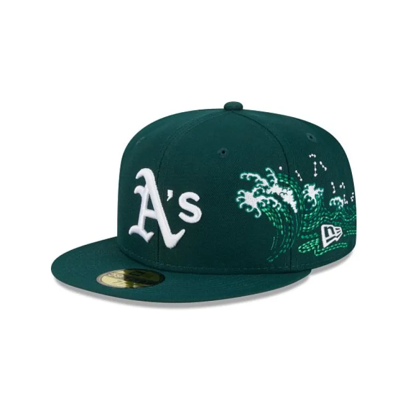 Oakland Athletics Tonal Wave 59FIFTY Fitted Hat sold by New Era