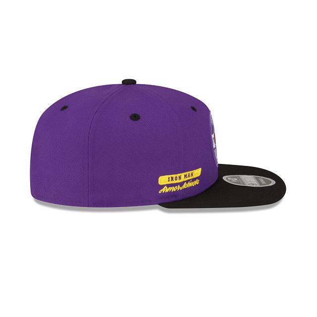 Marvel X Los Angeles Lakers Purple 9FIFTY Snapback Hat sold by New Era product image thumbnail 5