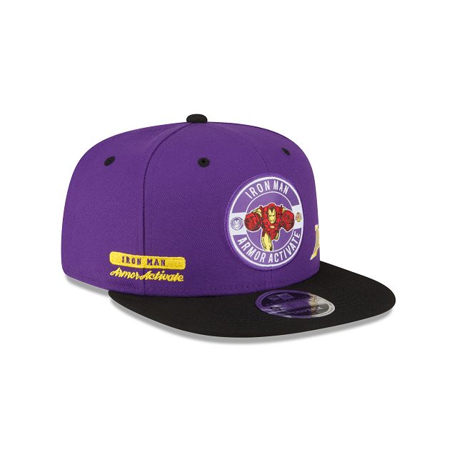 Marvel X Los Angeles Lakers Purple 9FIFTY Snapback Hat sold by New Era product image thumbnail 3