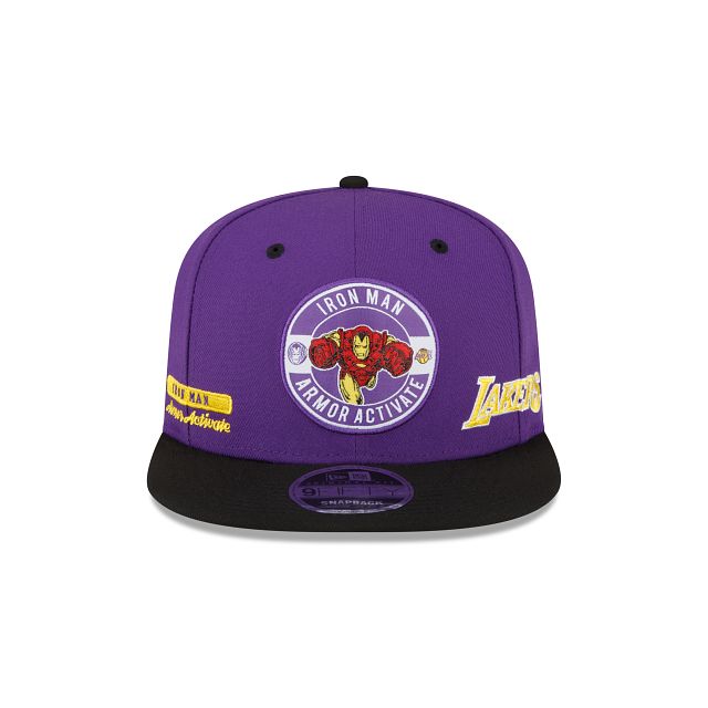 Marvel X Los Angeles Lakers Purple 9FIFTY Snapback Hat sold by New Era product image thumbnail 2