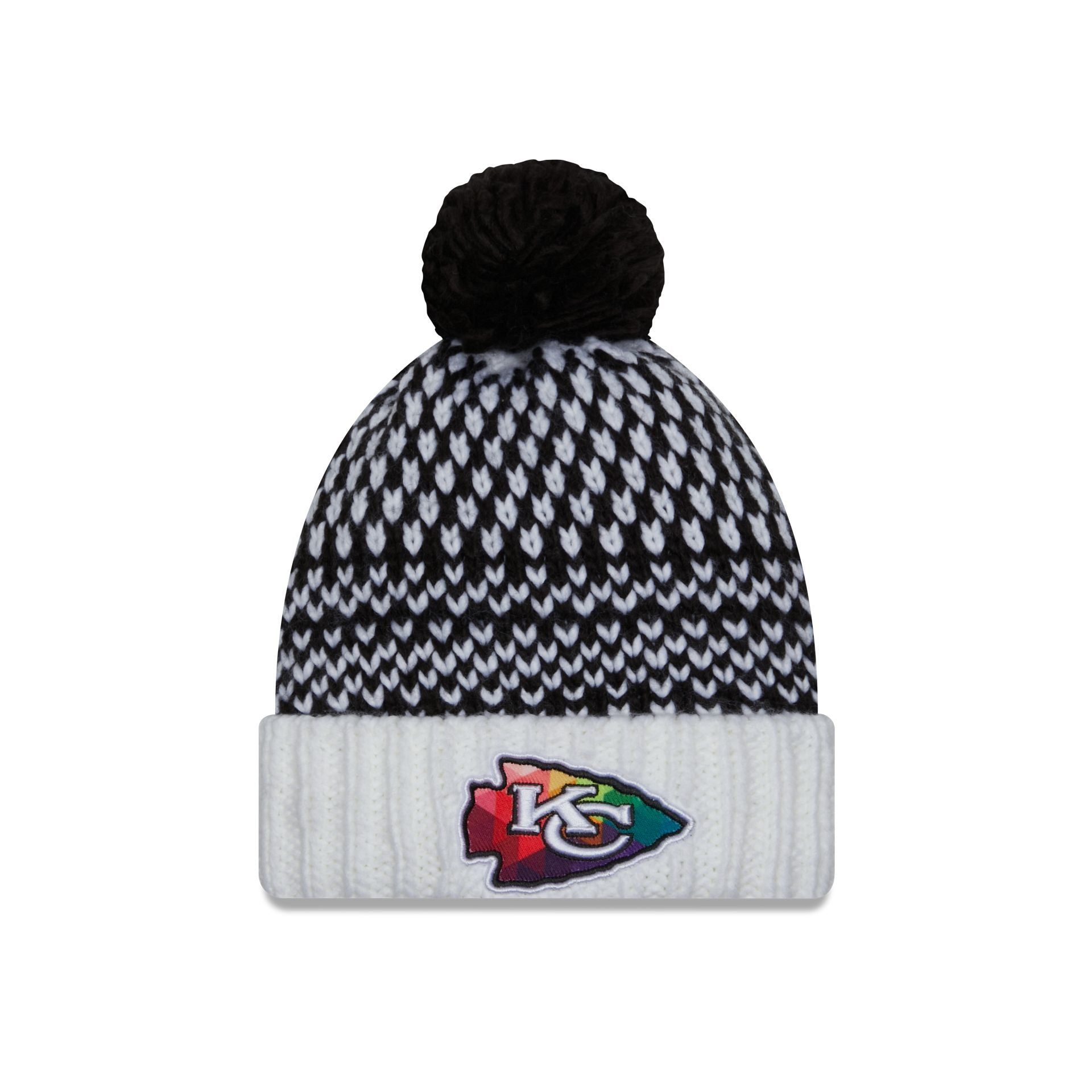 Kansas City Chiefs 2023 Crucial Catch Women's Pom Knit Hat sold by New Era