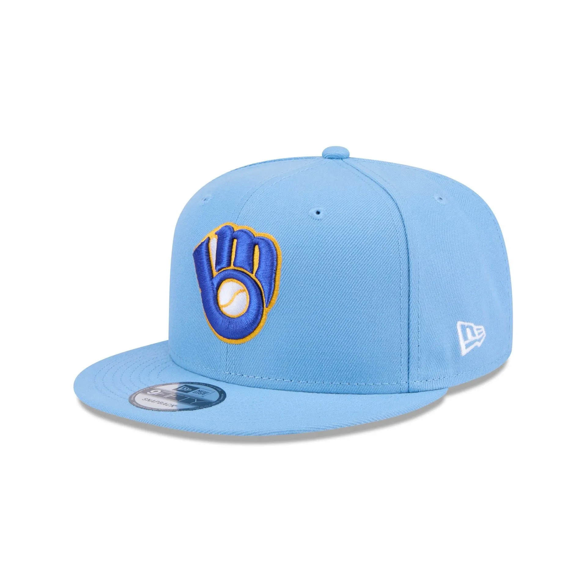 Milwaukee Brewers Sky Blue 9FIFTY Snapback Hat sold by New Era