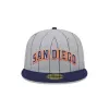 San Diego Padres Heather Pinstripe 59FIFTY Fitted Hat sold by New Era