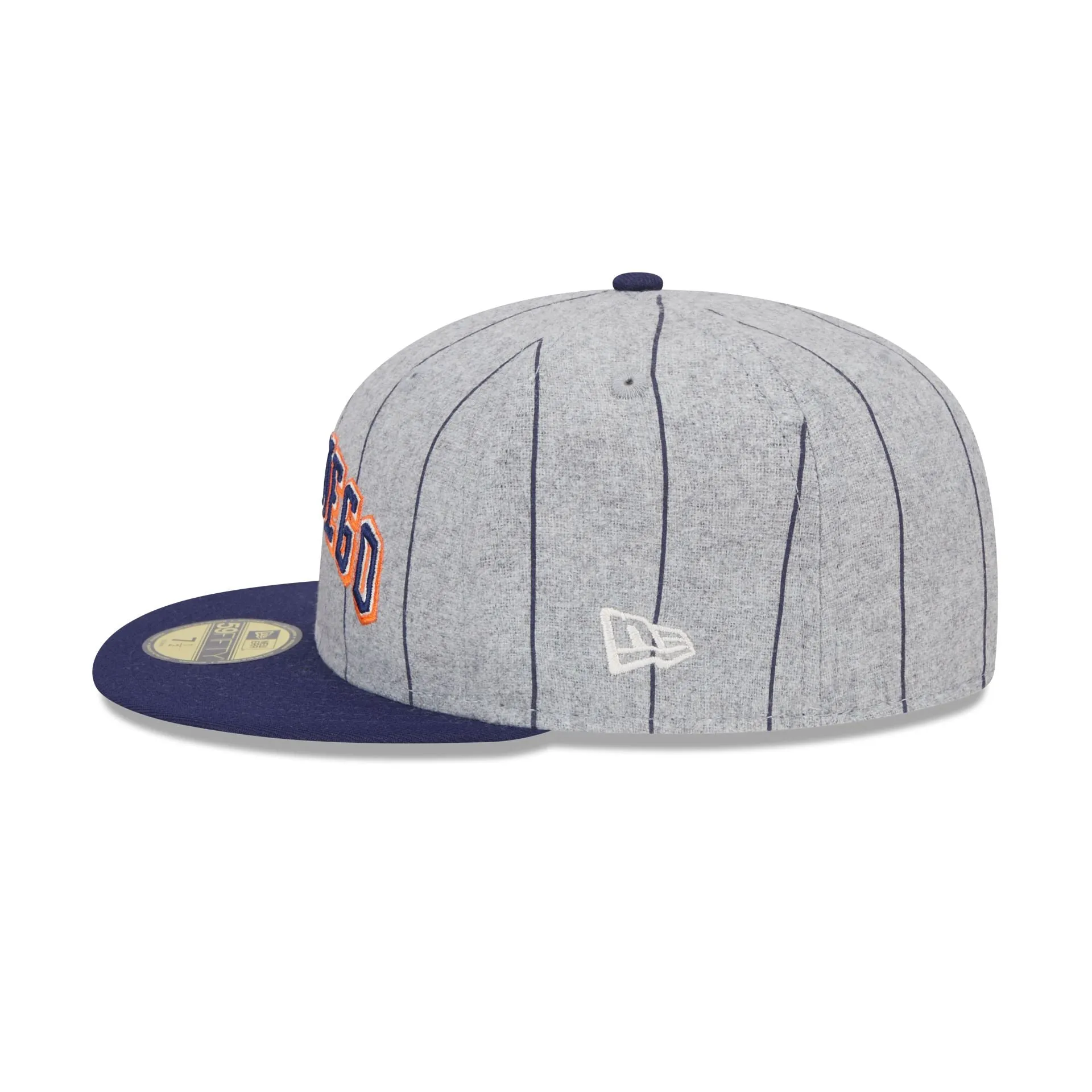San Diego Padres Heather Pinstripe 59FIFTY Fitted Hat sold by New Era product image thumbnail 4