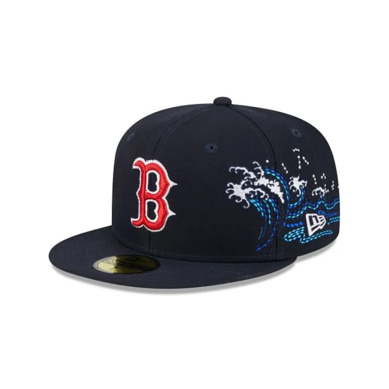 Boston Red Sox Tonal Wave 59FIFTY Fitted Hat sold by New Era