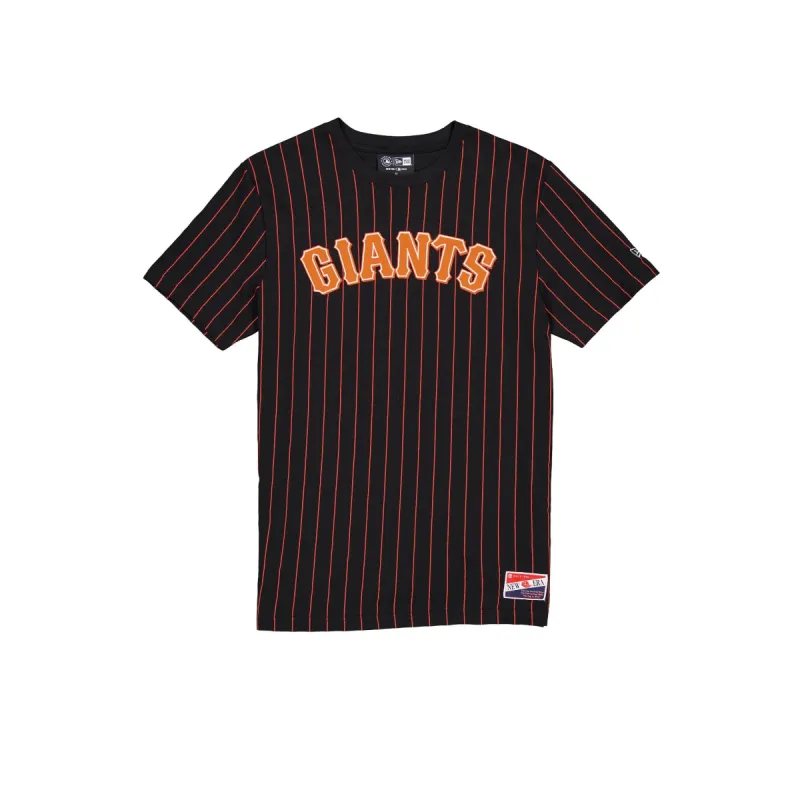 San Francisco Giants Throwback Pinstripe T-Shirt sold by New Era