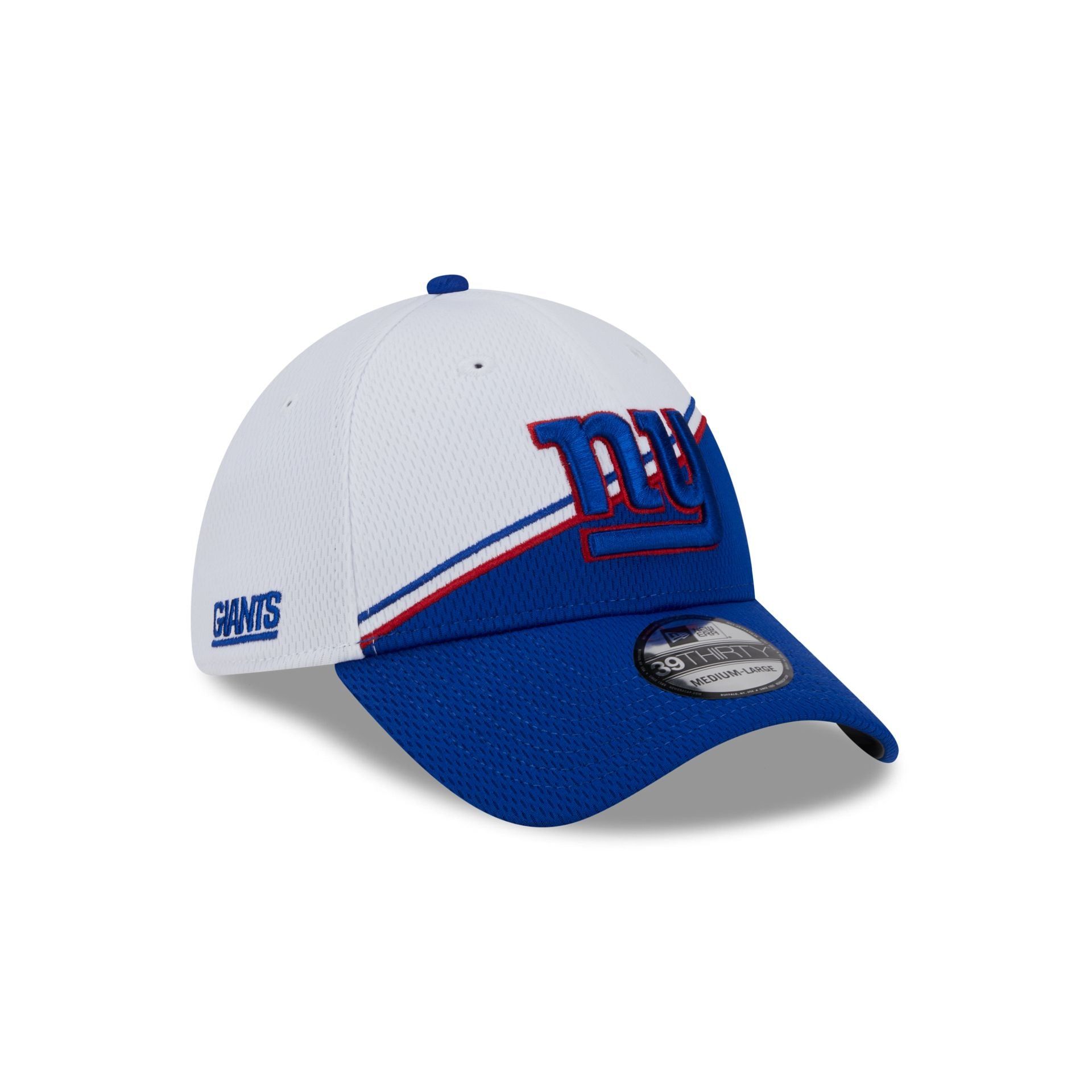 New York Giants 2023 Sideline White 39THIRTY Stretch Fit Hat sold by New Era