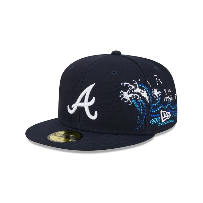 Atlanta Braves Tonal Wave 59FIFTY Fitted Hat sold by New Era