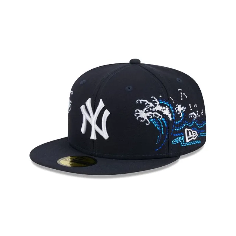 New York Yankees Tonal Wave 59FIFTY Fitted Hat sold by New Era