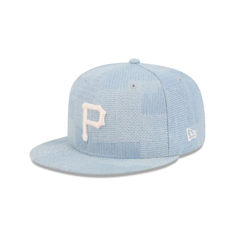 Pittsburgh Pirates Denim Patchwork 9FIFTY Snapback Hat sold by New Era