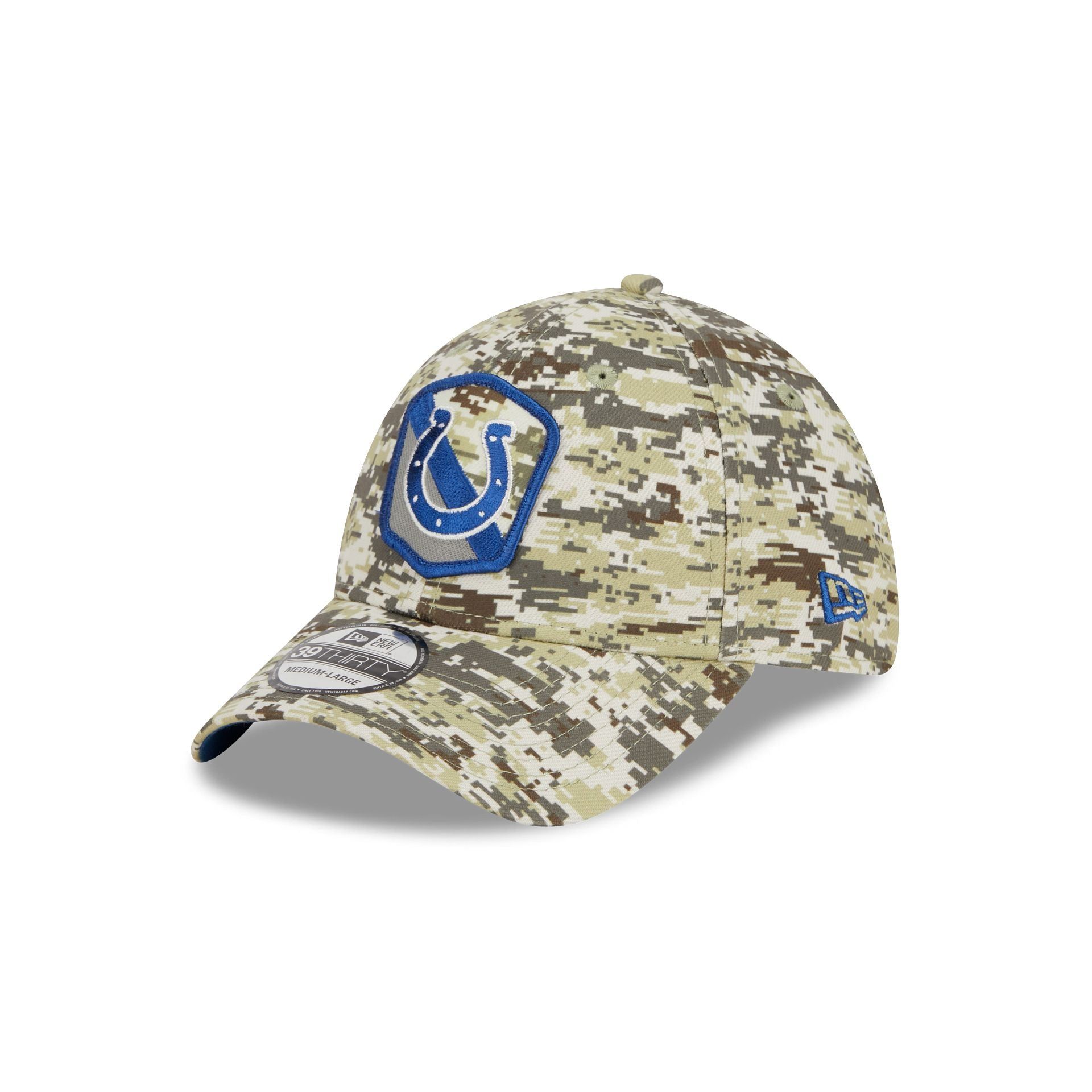 Indianapolis Colts 2023 Salute to Service Camo 39THIRTY Stretch Fit Hat sold by New Era product image thumbnail 3