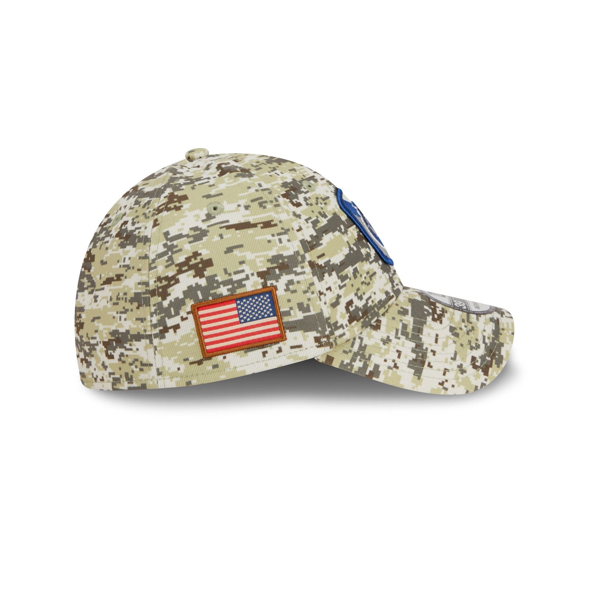 Indianapolis Colts 2023 Salute to Service Camo 39THIRTY Stretch Fit Hat sold by New Era product image thumbnail 4