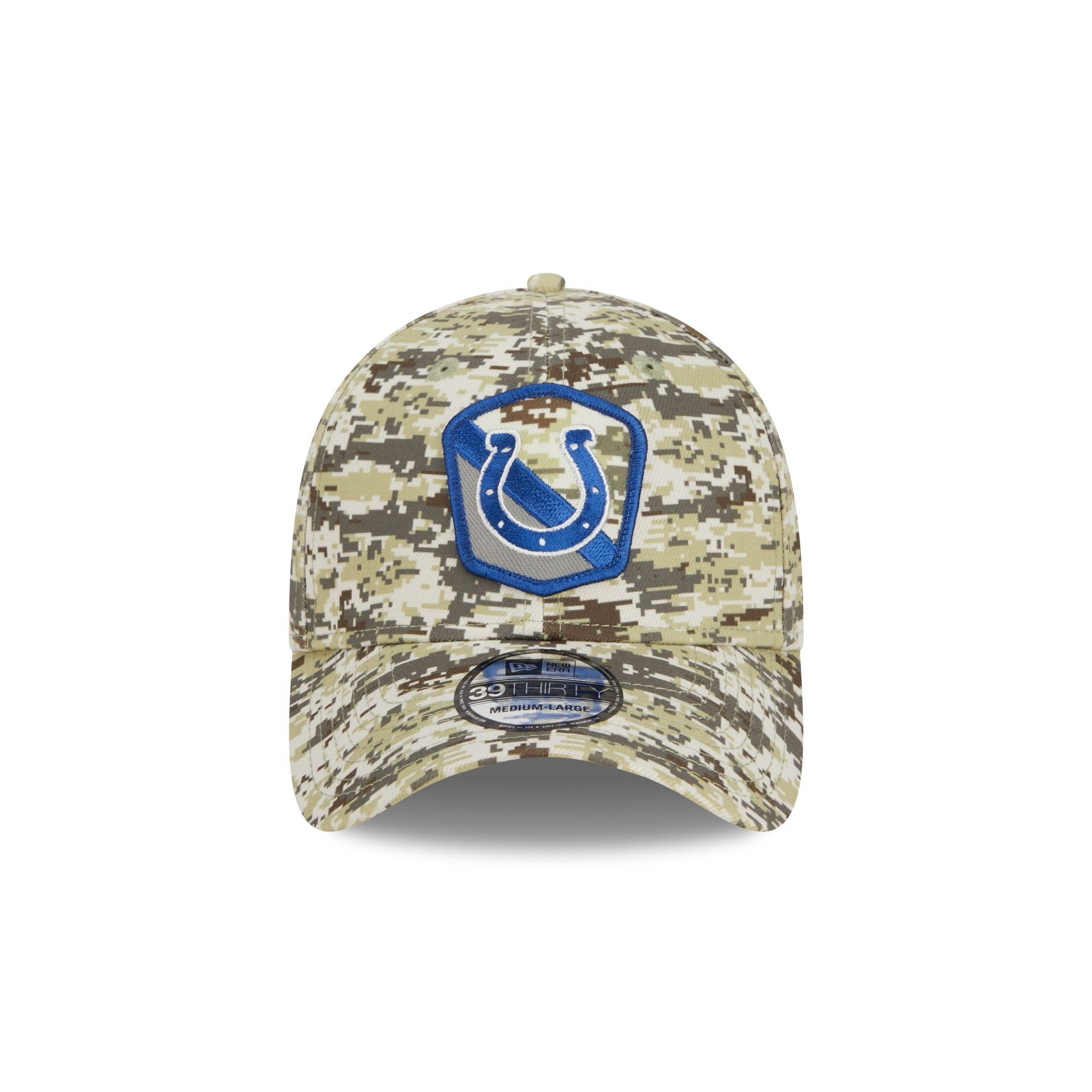 Indianapolis Colts 2023 Salute to Service Camo 39THIRTY Stretch Fit Hat sold by New Era product image thumbnail 2
