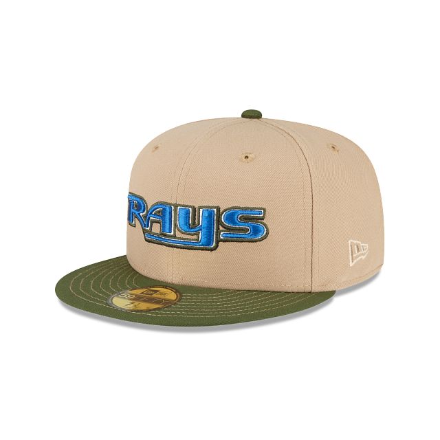 Just Caps Beige Camel Tampa Bay Rays 59FIFTY Fitted Hat sold by New Era