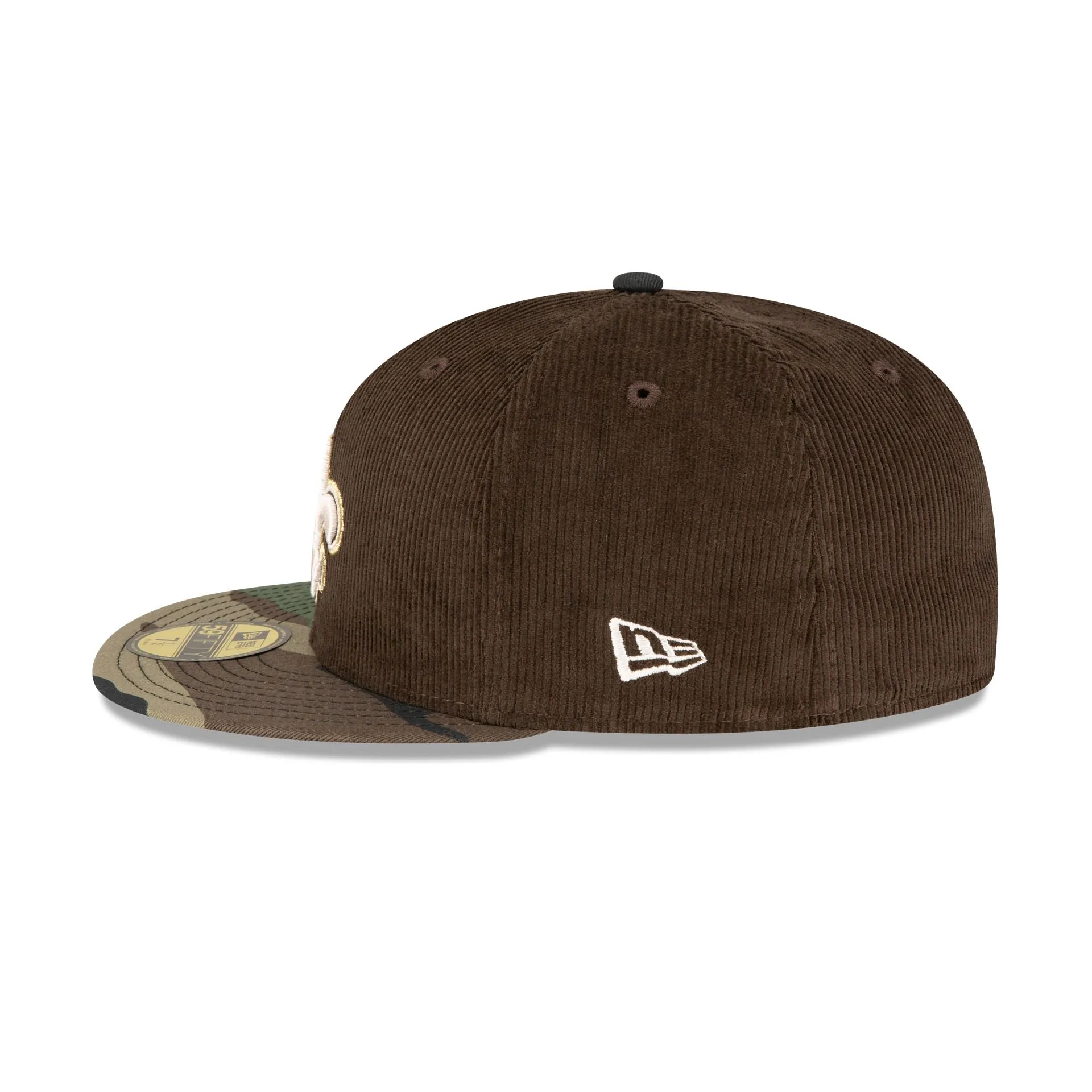 Just Caps Brown Camo New Orleans Saints 59FIFTY Fitted Hat sold by New Era product image thumbnail 5