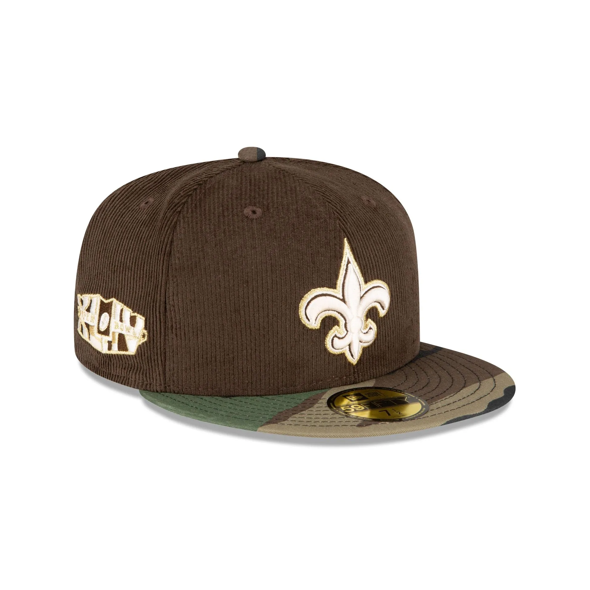 Just Caps Brown Camo New Orleans Saints 59FIFTY Fitted Hat sold by New Era