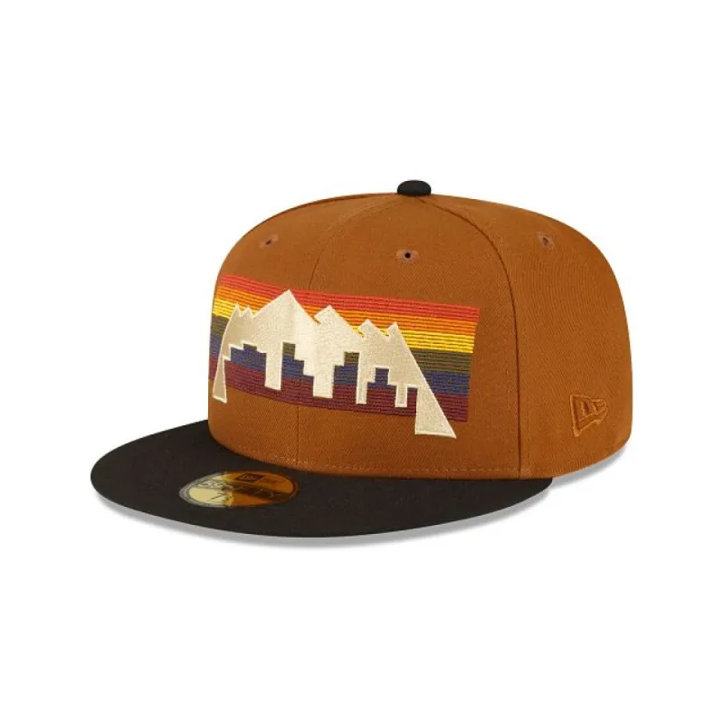 Just Caps Chestnut Denver Nuggets 59FIFTY Fitted Hat sold by New Era