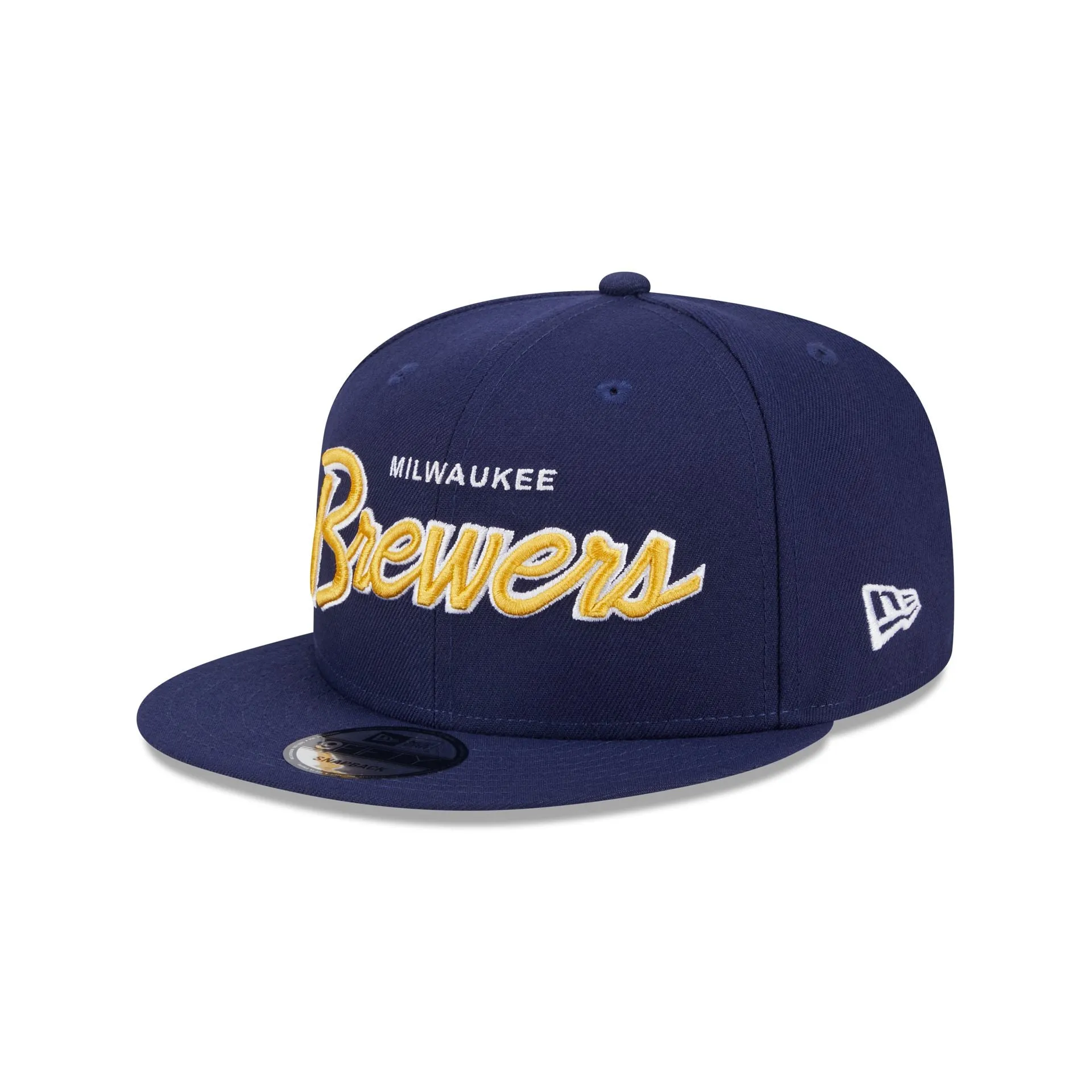 Milwaukee Brewers Wordmark 9FIFTY Snapback Hat sold by New Era