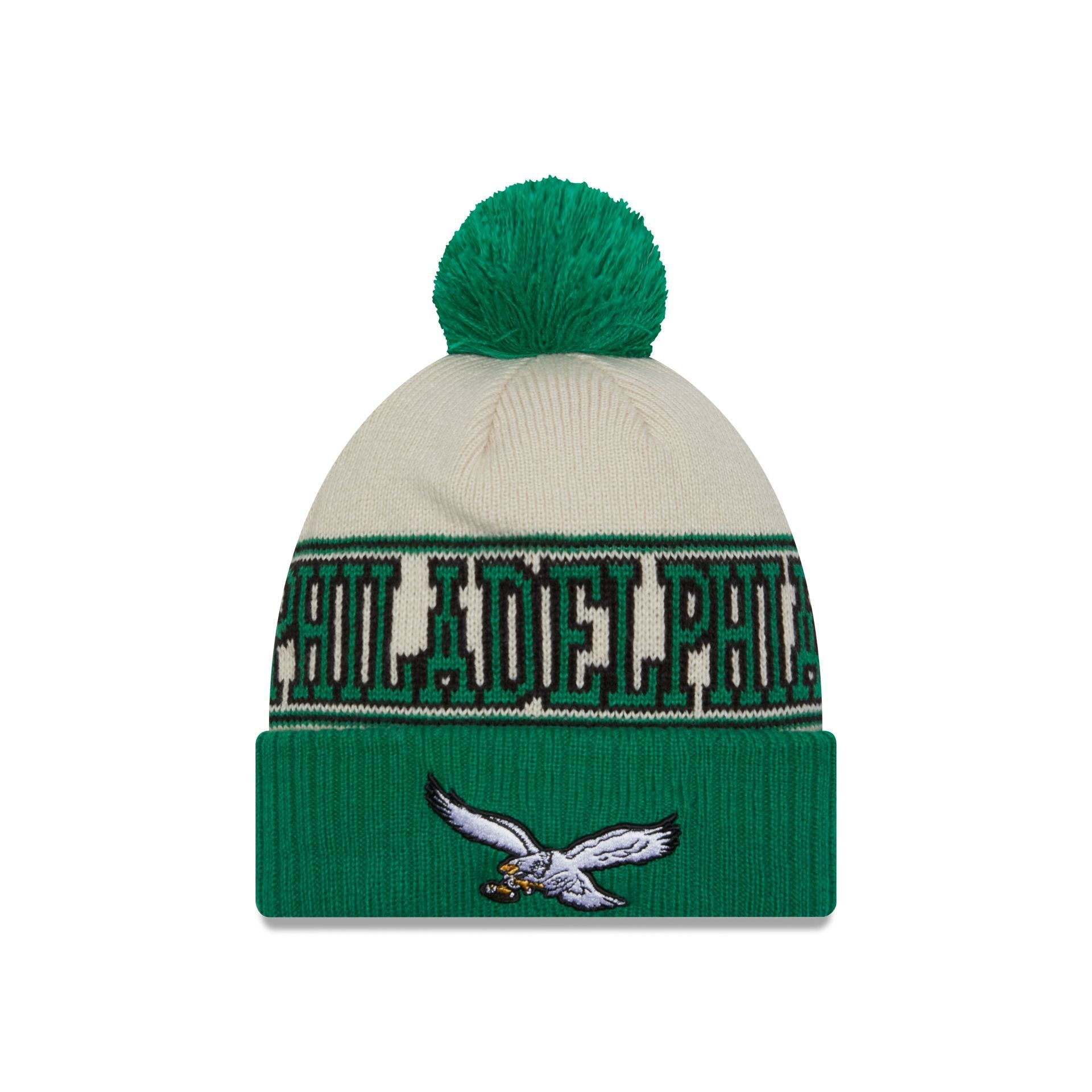 Philadelphia Eagles 2023 Cold Weather Historic Pom Knit sold by New Era