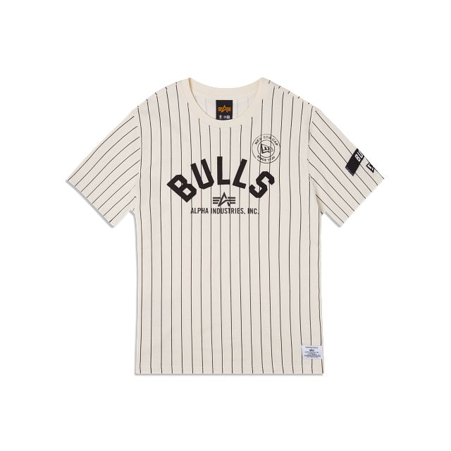 Alpha Industries X Chicago Bulls Striped T-Shirt sold by New Era