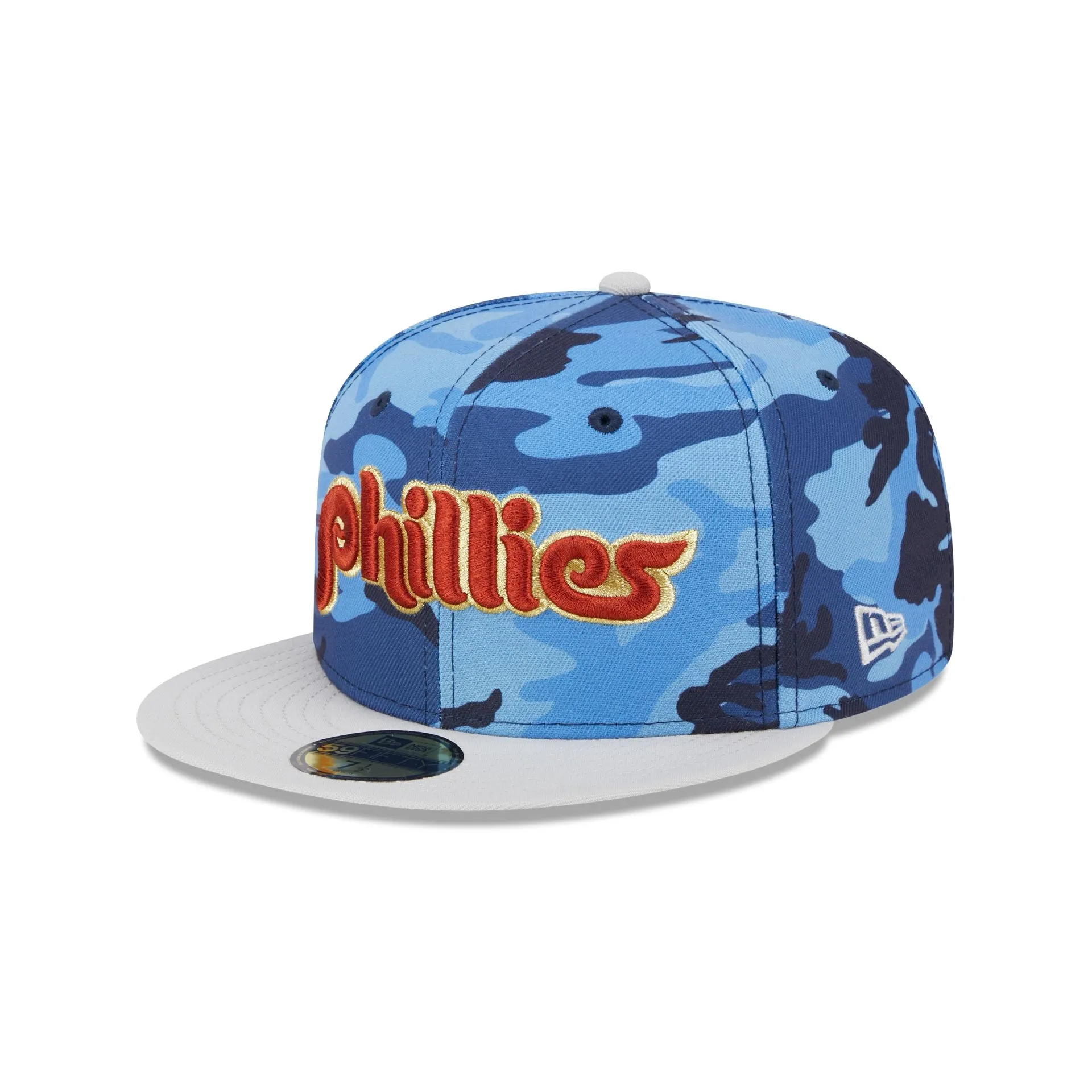 Philadelphia Phillies Blue Camo 59FIFTY Fitted Hat sold by New Era product image thumbnail 3