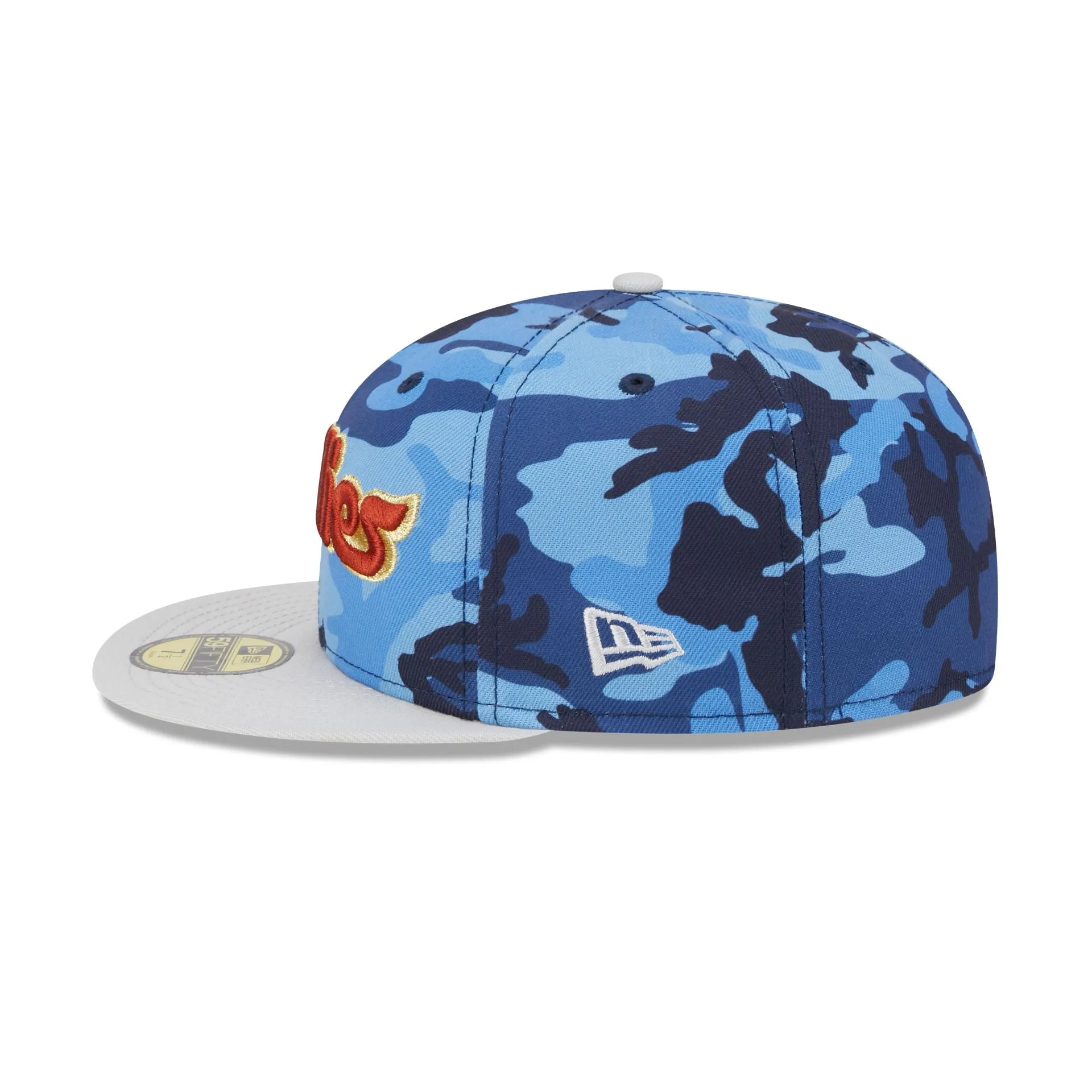 Philadelphia Phillies Blue Camo 59FIFTY Fitted Hat sold by New Era product image thumbnail 5