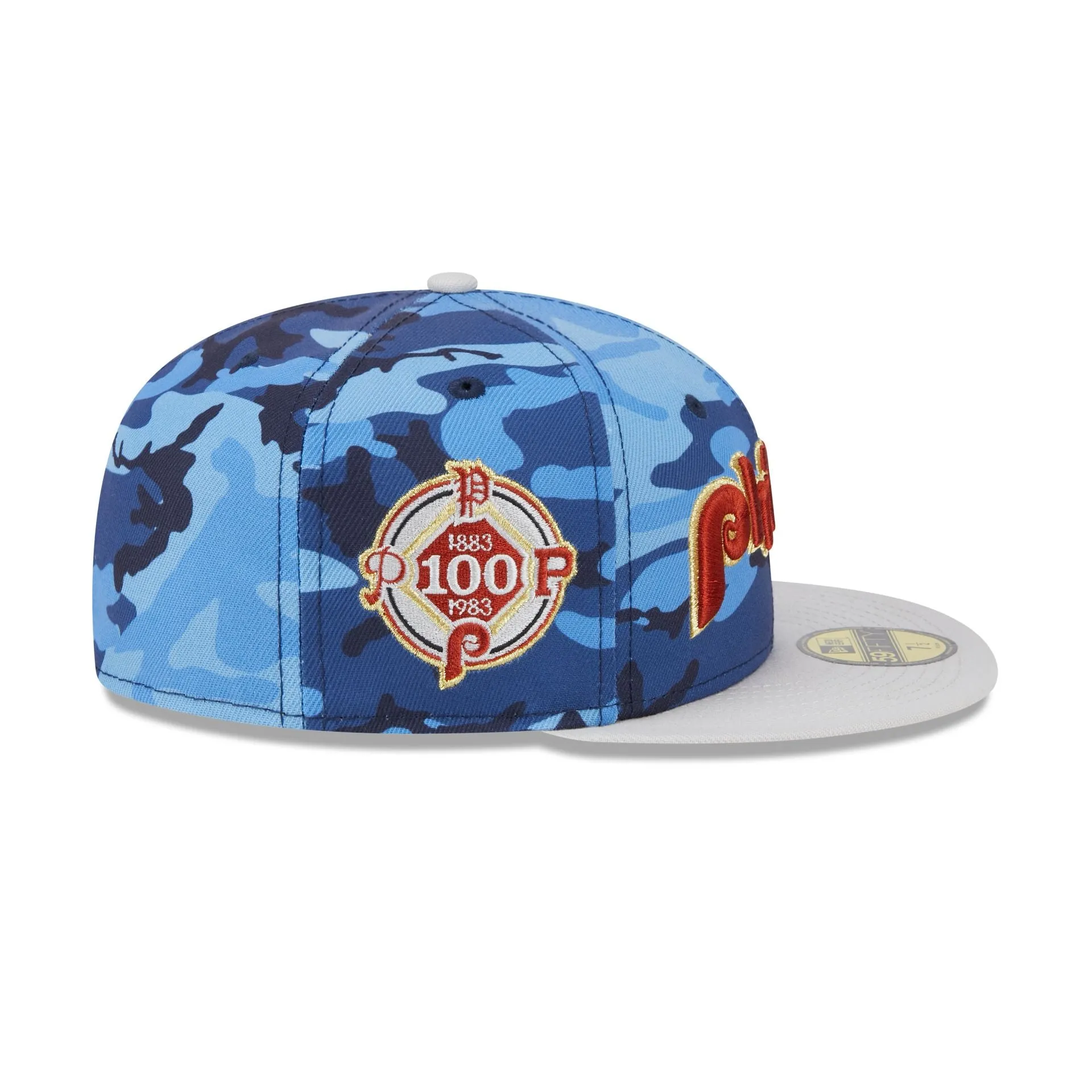 Philadelphia Phillies Blue Camo 59FIFTY Fitted Hat sold by New Era product image thumbnail 4