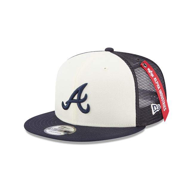 Alpha Industries X Atlanta Braves 9FIFTY Snapback Hat sold by New Era