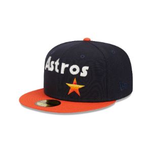 Houston Astros Retro Jersey Script 59FIFTY Fitted Hat sold by New Era