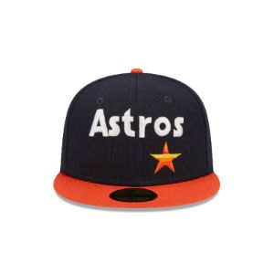 Houston Astros Retro Jersey Script 59FIFTY Fitted Hat sold by New Era