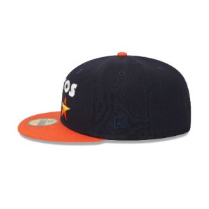Houston Astros Retro Jersey Script 59FIFTY Fitted Hat sold by New Era