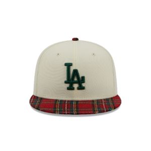 Los Angeles Dodgers Plaid Visor 9FIFTY Snapback Hat sold by New Era