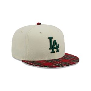 Los Angeles Dodgers Plaid Visor 9FIFTY Snapback Hat sold by New Era