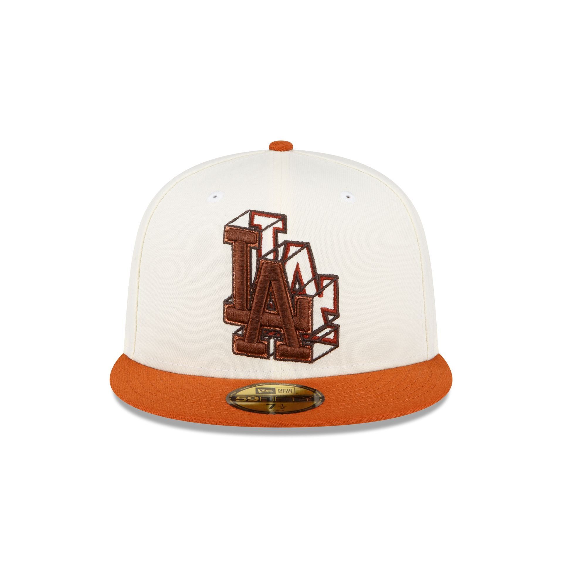 Just Caps Rust Orange Los Angeles Dodgers 59FIFTY Fitted Hat sold by New Era product image thumbnail 2