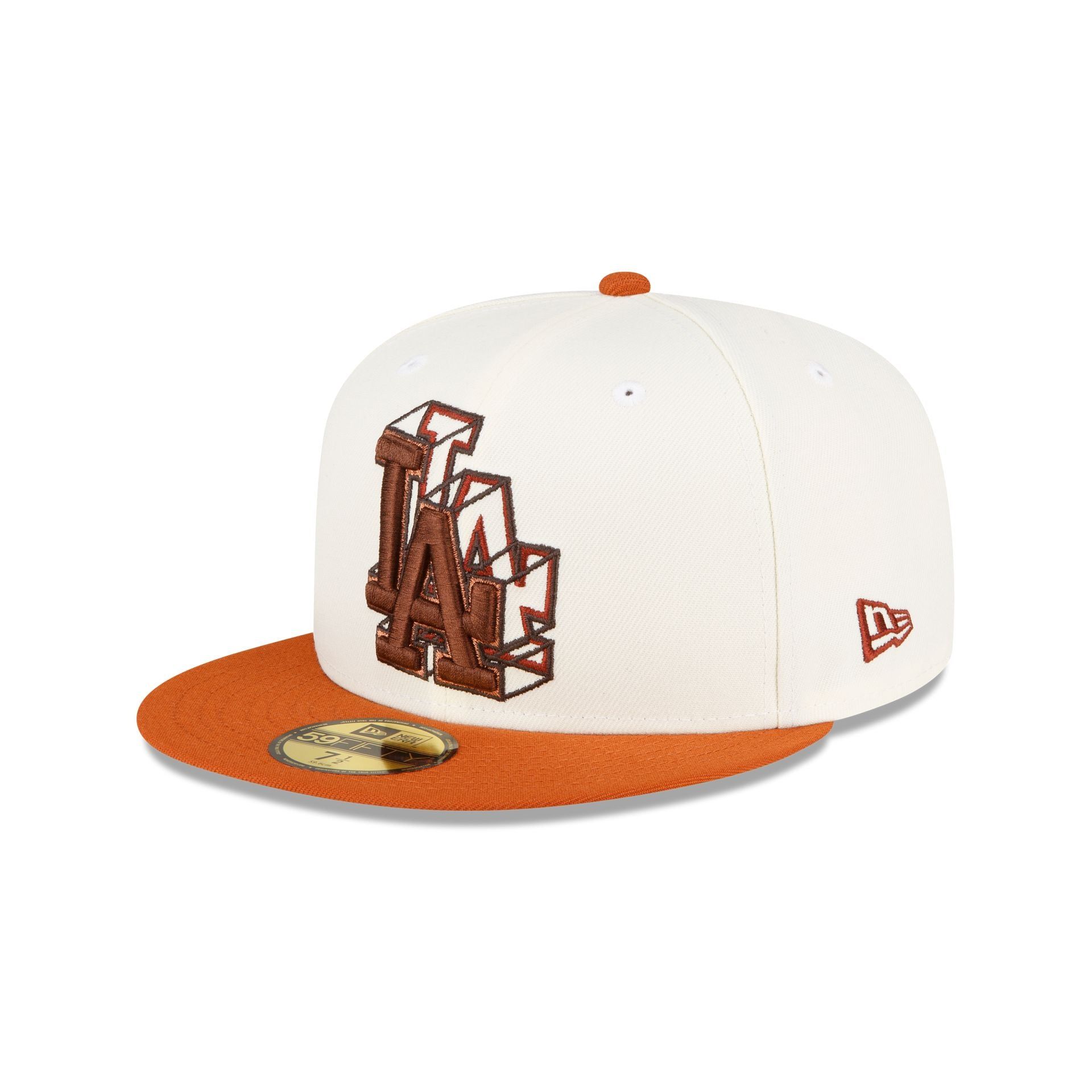Just Caps Rust Orange Los Angeles Dodgers 59FIFTY Fitted Hat sold by New Era product image thumbnail 3