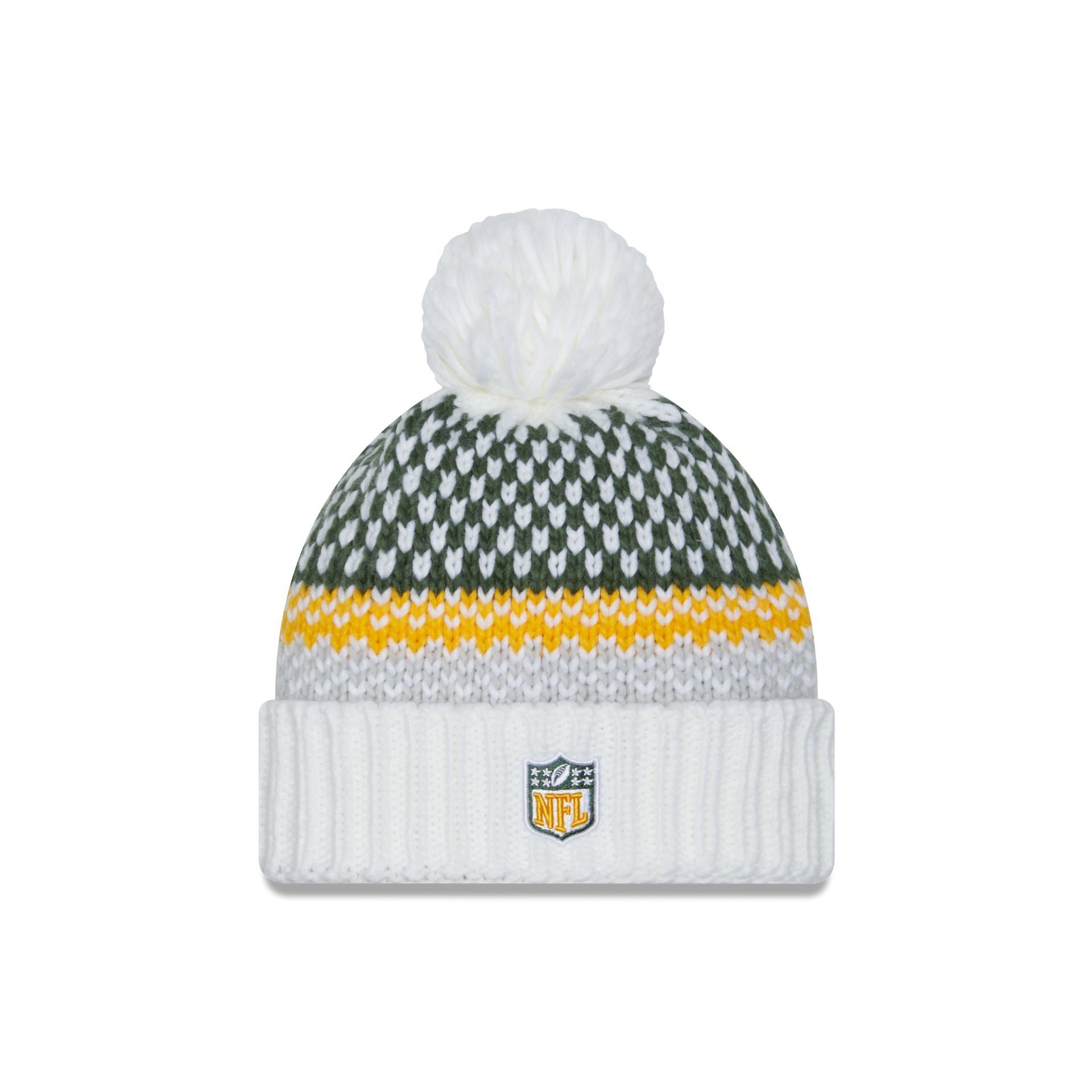 Green Bay Packers 2023 Cold Weather Women's Pom Knit Hat sold by New Era product image thumbnail 2