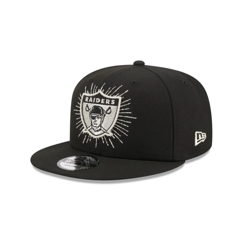 Las Vegas Raiders Metallic Logo 9FIFTY Snapback Hat sold by New Era