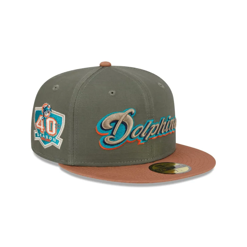 Miami Dolphins Ripstop 59FIFTY Fitted Hat sold by New Era