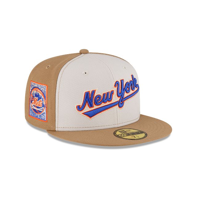 Just Caps Khaki New York Mets 59FIFTY Fitted Hat sold by New Era