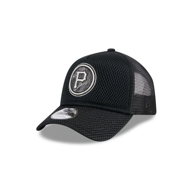 Pittsburgh Pirates City Mesh 9FORTY A-Frame Trucker Hat sold by New Era