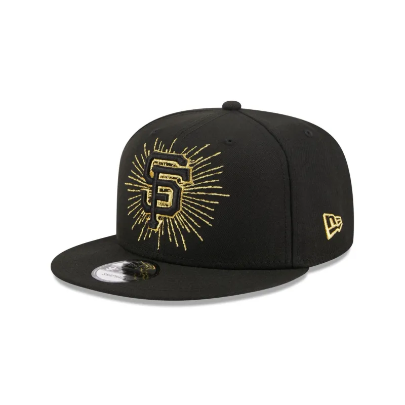 San Francisco Giants Metallic Logo 9FIFTY Snapback Hat sold by New Era