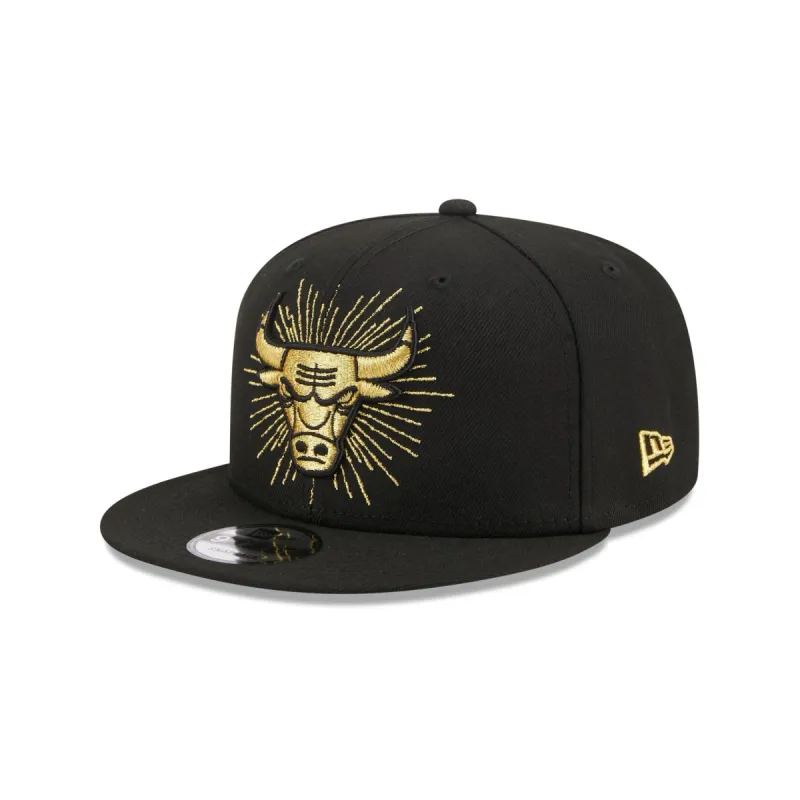Chicago Bulls Metallic Logo 9FIFTY Snapback Hat sold by New Era