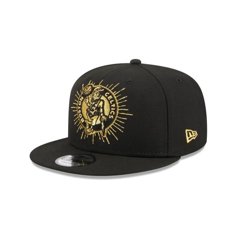 Boston Celtics Metallic Logo 9FIFTY Snapback Hat sold by New Era