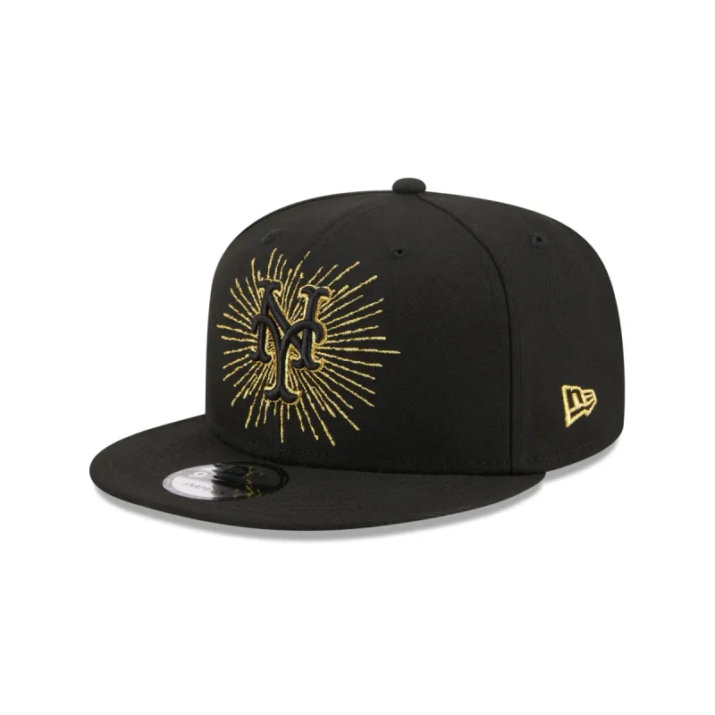 New York Mets Metallic Logo 9FIFTY Snapback Hat sold by New Era