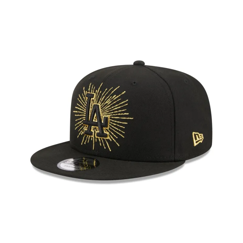 Los Angeles Dodgers Metallic Logo 9FIFTY Snapback Hat sold by New Era