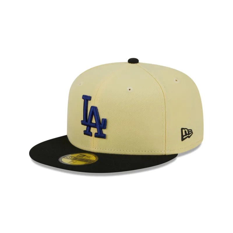 Los Angeles Dodgers Soft Yellow 59FIFTY Fitted Hat sold by New Era