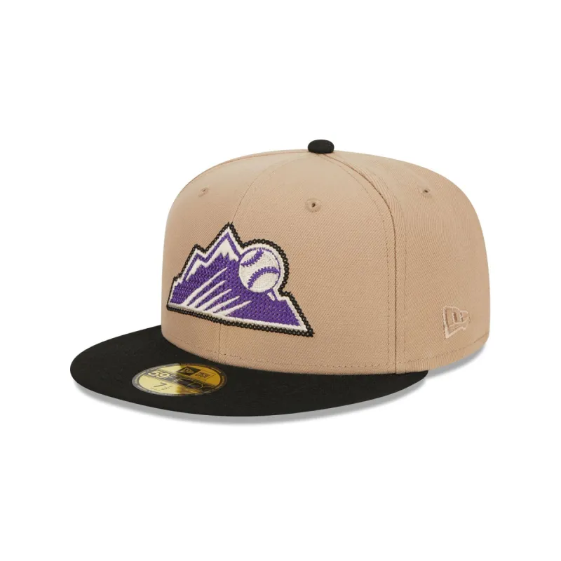 Colorado Rockies Needlepoint 59FIFTY Fitted Hat sold by New Era