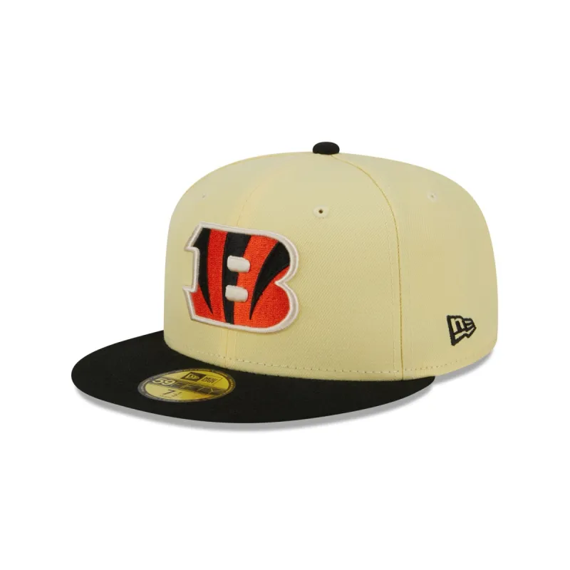 Cincinnati Bengals Soft Yellow 59FIFTY Fitted Hat sold by New Era
